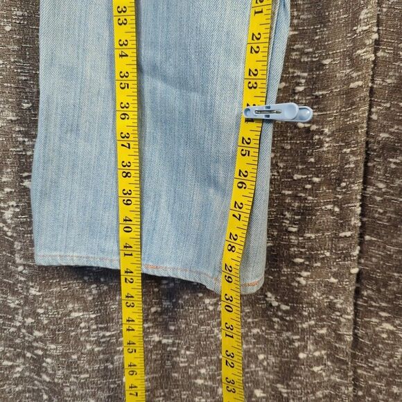 Vintage 70's Levi's Orange Tab Flare/Bootcut Light Wash Jeans Slash Pocket - Picture 3 of 13
